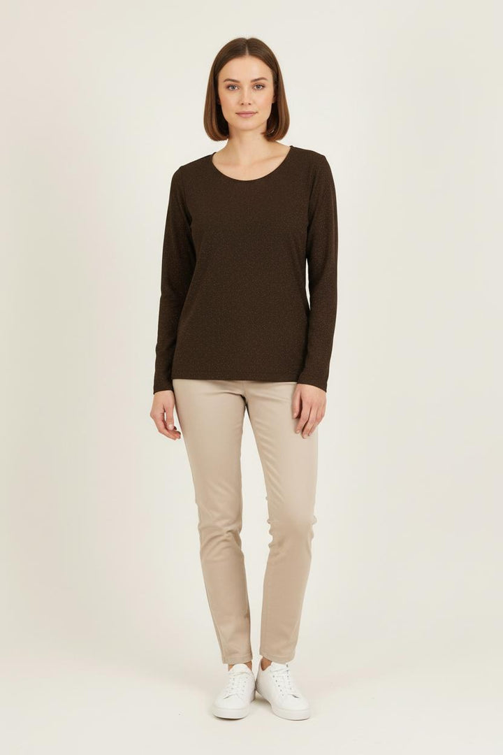 Pull Marron - Taille M/38 de la marque Marina Rinaldi | PARAD57336 - Vendu par Paradigme - Image 1