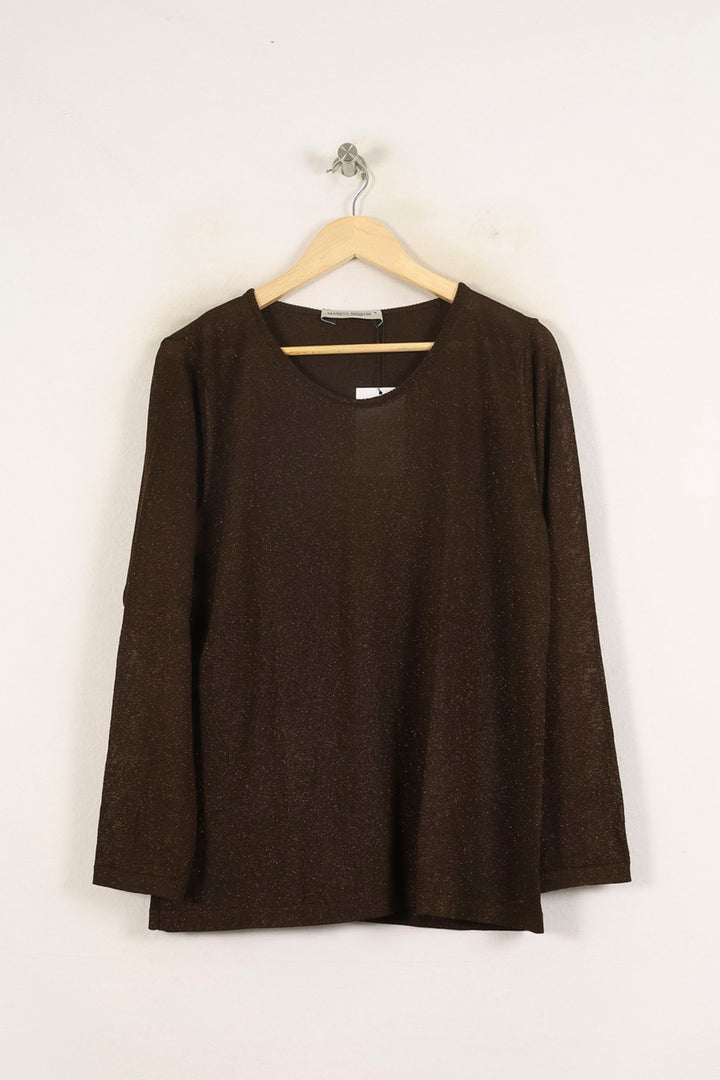Pull Marron - Taille M/38 de la marque Marina Rinaldi | PARAD57336 - Vendu par Paradigme - Image 2