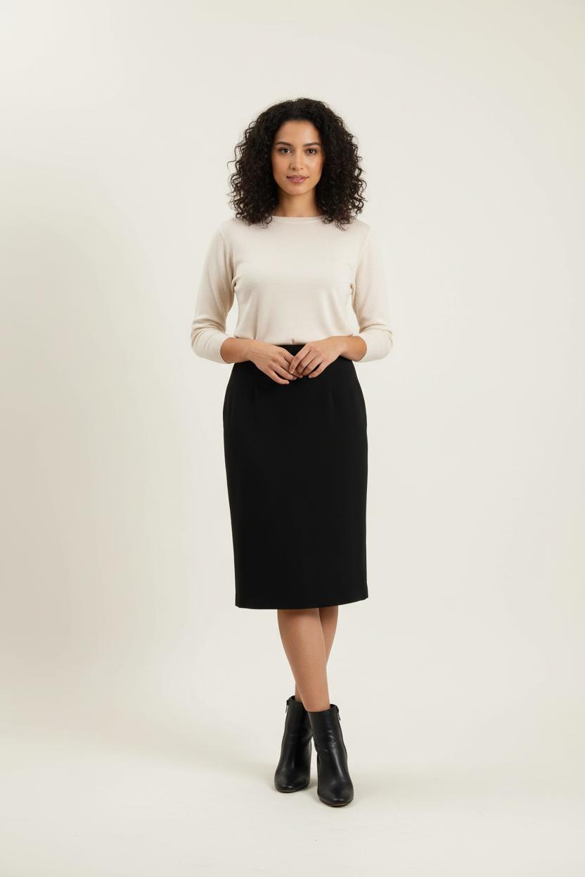 Jupe Midi Noire - Taille XL/42 de la marque Marina Rinaldi | PARAD57340 - Vendu par Paradigme - Image 1