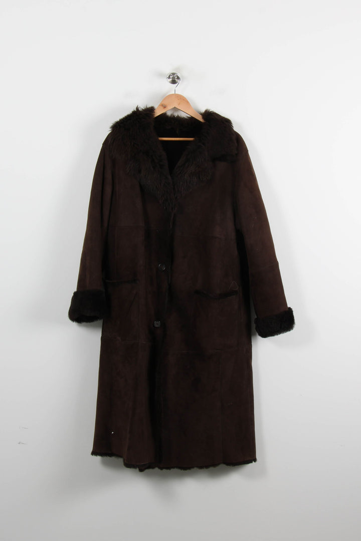 Manteau Long Marron - Taille XXL/44 de la marque Marina Rinaldi | PARAD57341 - Vendu par Paradigme - Image 2