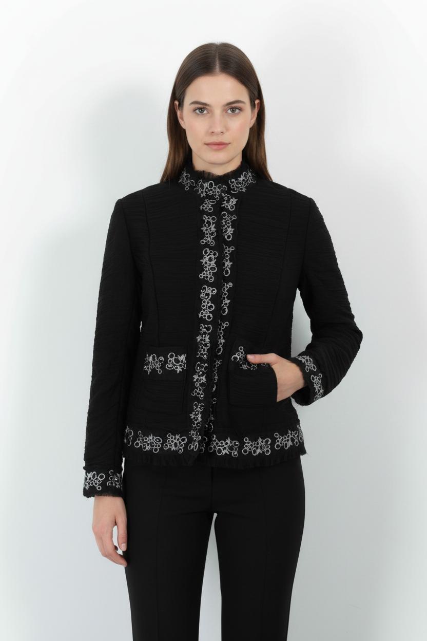 Veste Noire et Grise - Taille XL/42 de la marque Marina Rinaldi | PARAD57344 - Vendu par Paradigme - Image 1