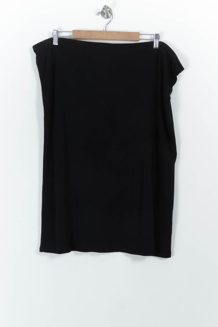 Jupe Midi Noire - Taille L/40 de la marque Marina Rinaldi | PARAD57345 - Vendu par Paradigme - Image 2