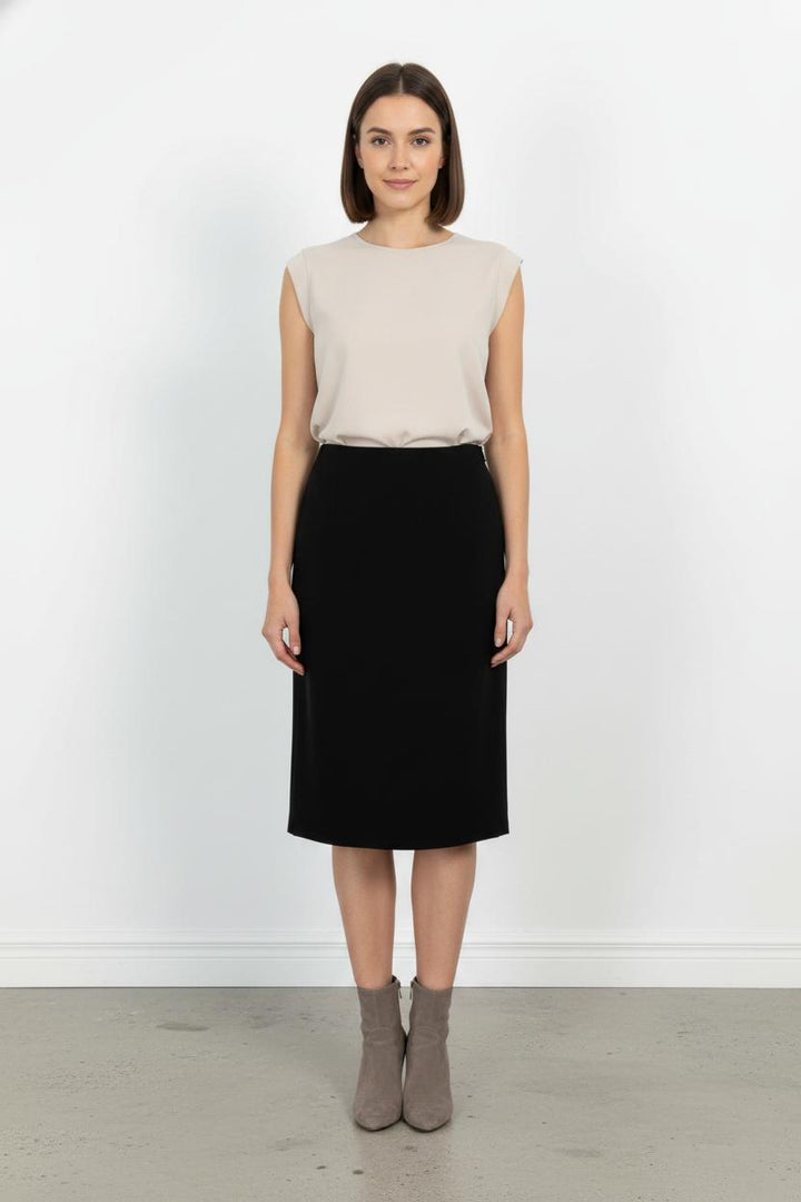 Jupe Midi Noire - Taille XL/42 de la marque Marina Rinaldi | PARAD57350 - Vendu par Paradigme - Image 1