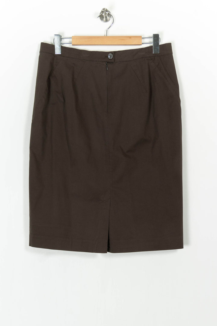 Jupe Crayon Marron - Taille XL/42 de la marque Marina Rinaldi | PARAD57351 - Vendu par Paradigme - Image 4