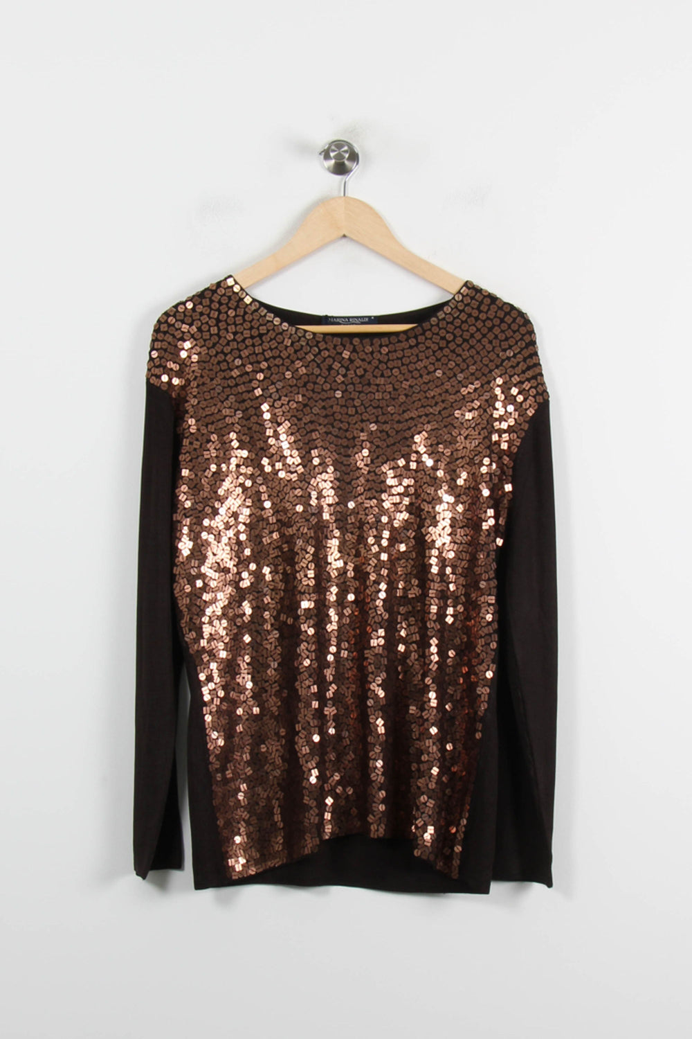 Pull Marron - Taille L/40 de la marque Marina Rinaldi | PARAD57355 - Vendu par Paradigme - Image 2