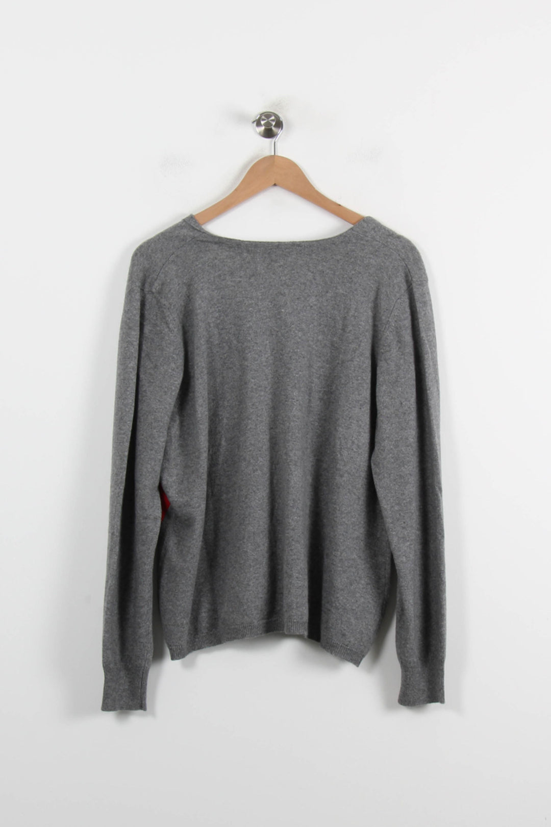 Cardigan Gris et Rouge - Taille M/38 de la marque Marina Rinaldi | PARAD57357 - Vendu par Paradigme - Image 4
