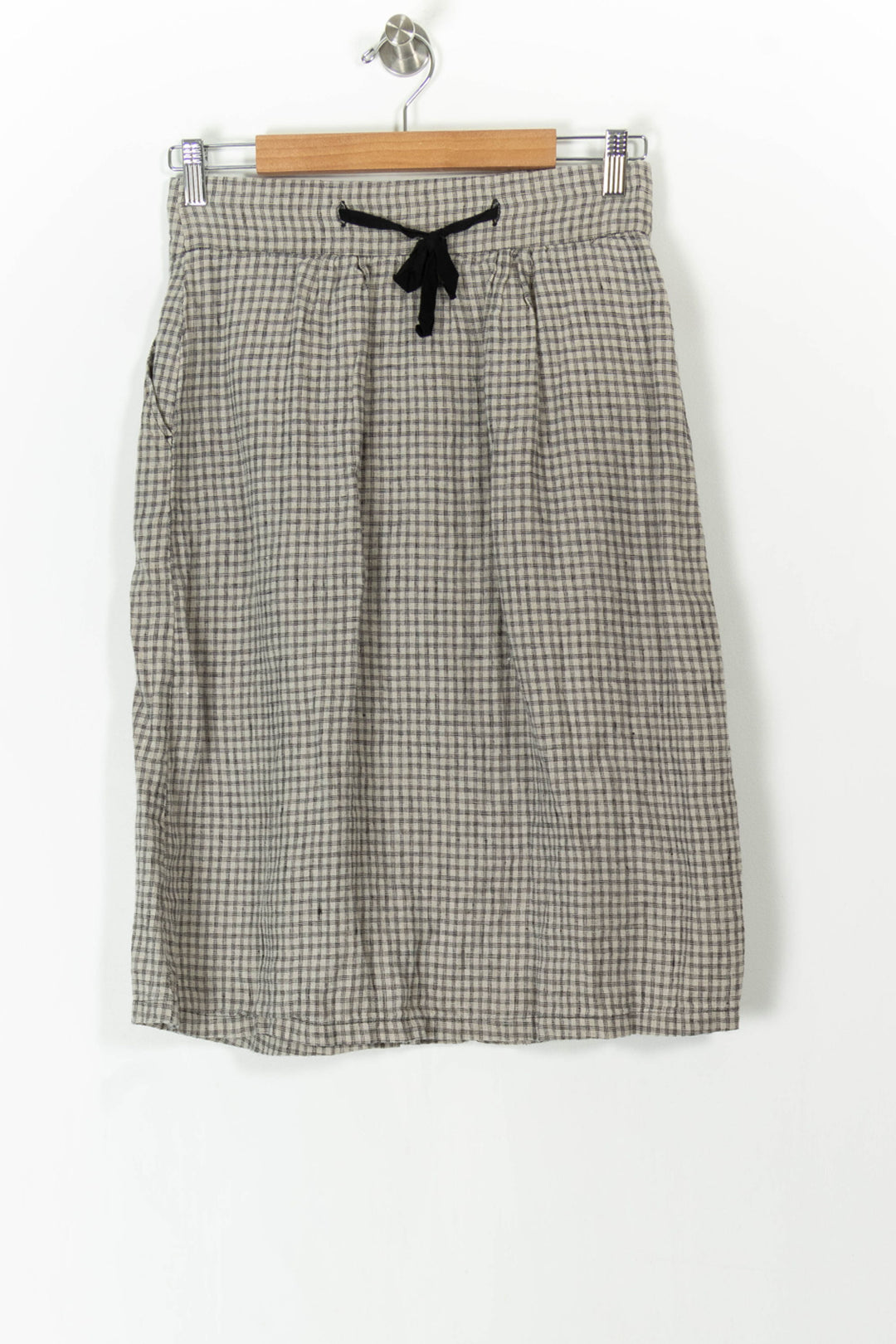 Jupe Boutonnée Grise à Carreaux - Taille S/36 de la marque Léon & Harper | PARAD57359 - Vendu par Paradigme - Image 4