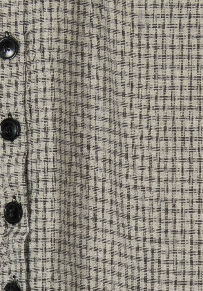 Jupe Boutonnée Grise à Carreaux - Taille S/36 de la marque Léon & Harper | PARAD57359 - Vendu par Paradigme - Image 3