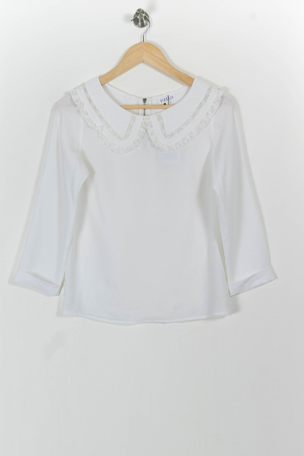 Blouse Blanche - Taille S/36 de la marque Claudie Pierlot | PARAD57377 - Vendu par Paradigme - Image 2
