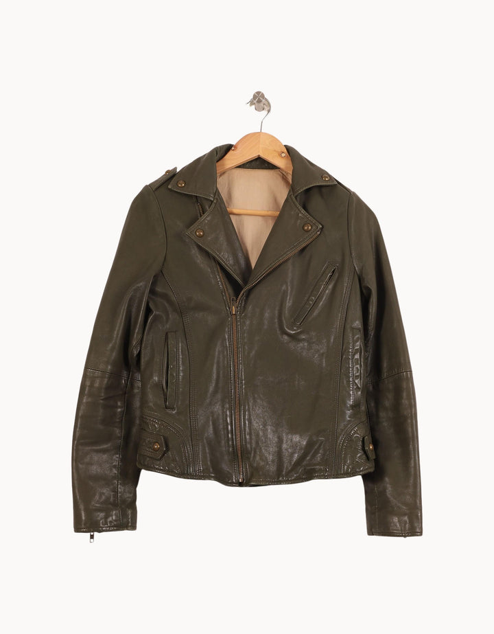 Veste Biker Verte - Taille S/36 de la marque Zadig&Voltaire | PARAD57381 - Vendu par Paradigme - Image 2