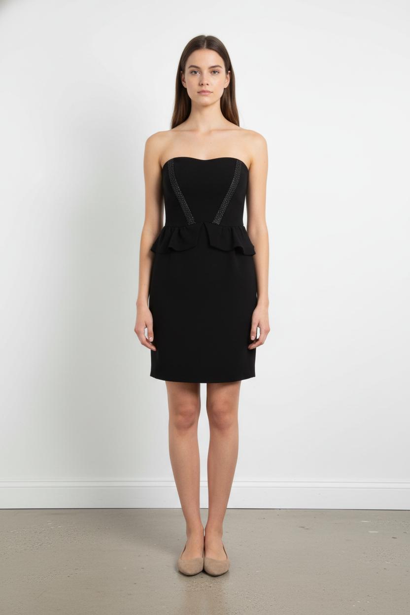 Robe Bustier Noire - Taille S/36 de la marque Sandro | PARAD57400 - Vendu par Paradigme - Image 1