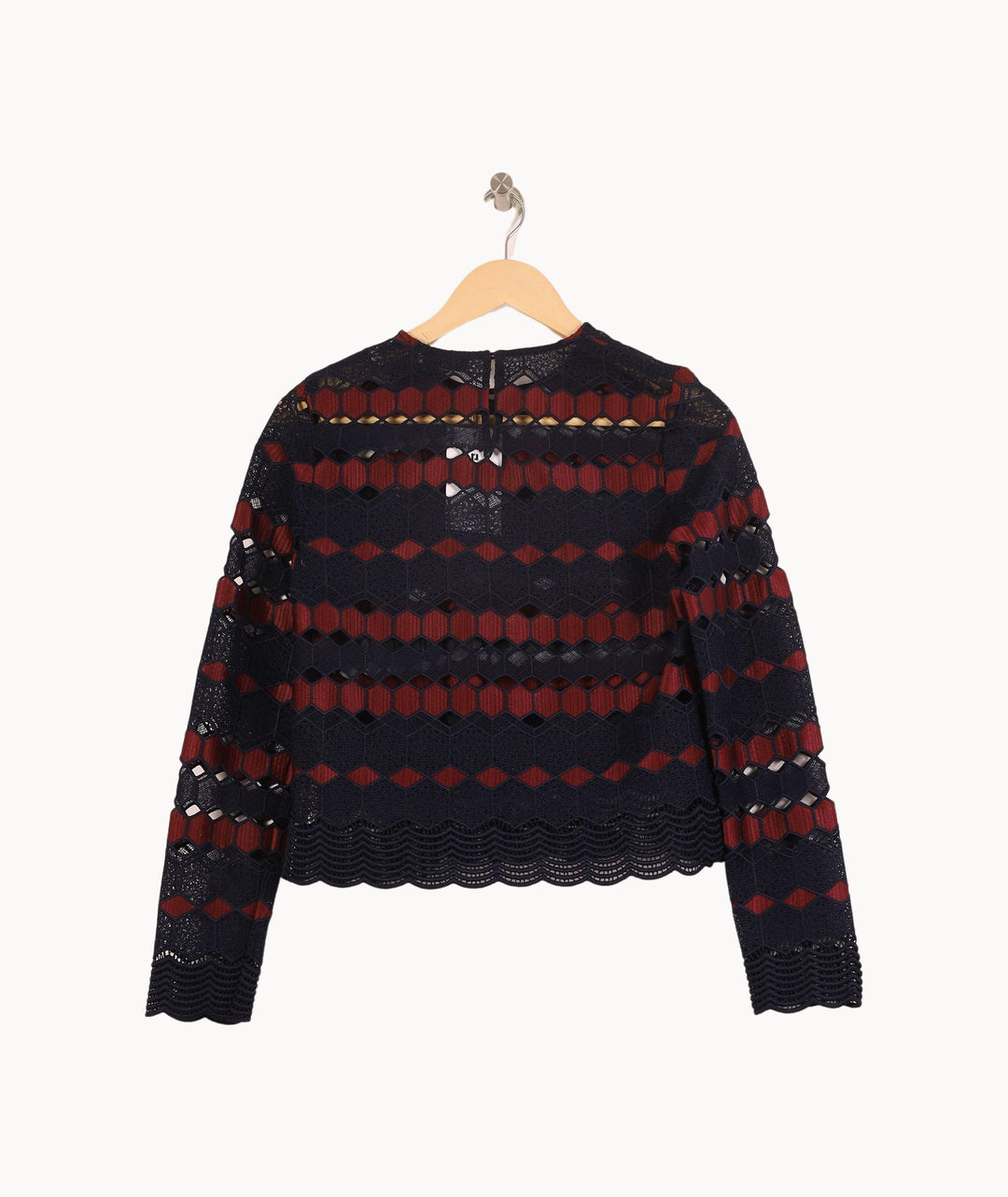 Blouse Bleu et Rouge - Taille S/36 de la marque Sandro | PARAD57401 - Vendu par Paradigme - Image 4