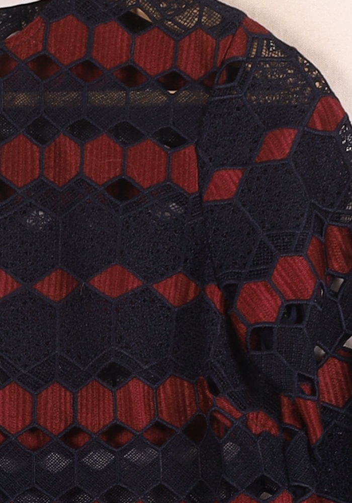 Blouse Bleu et Rouge - Taille S/36 de la marque Sandro | PARAD57401 - Vendu par Paradigme - Image 3