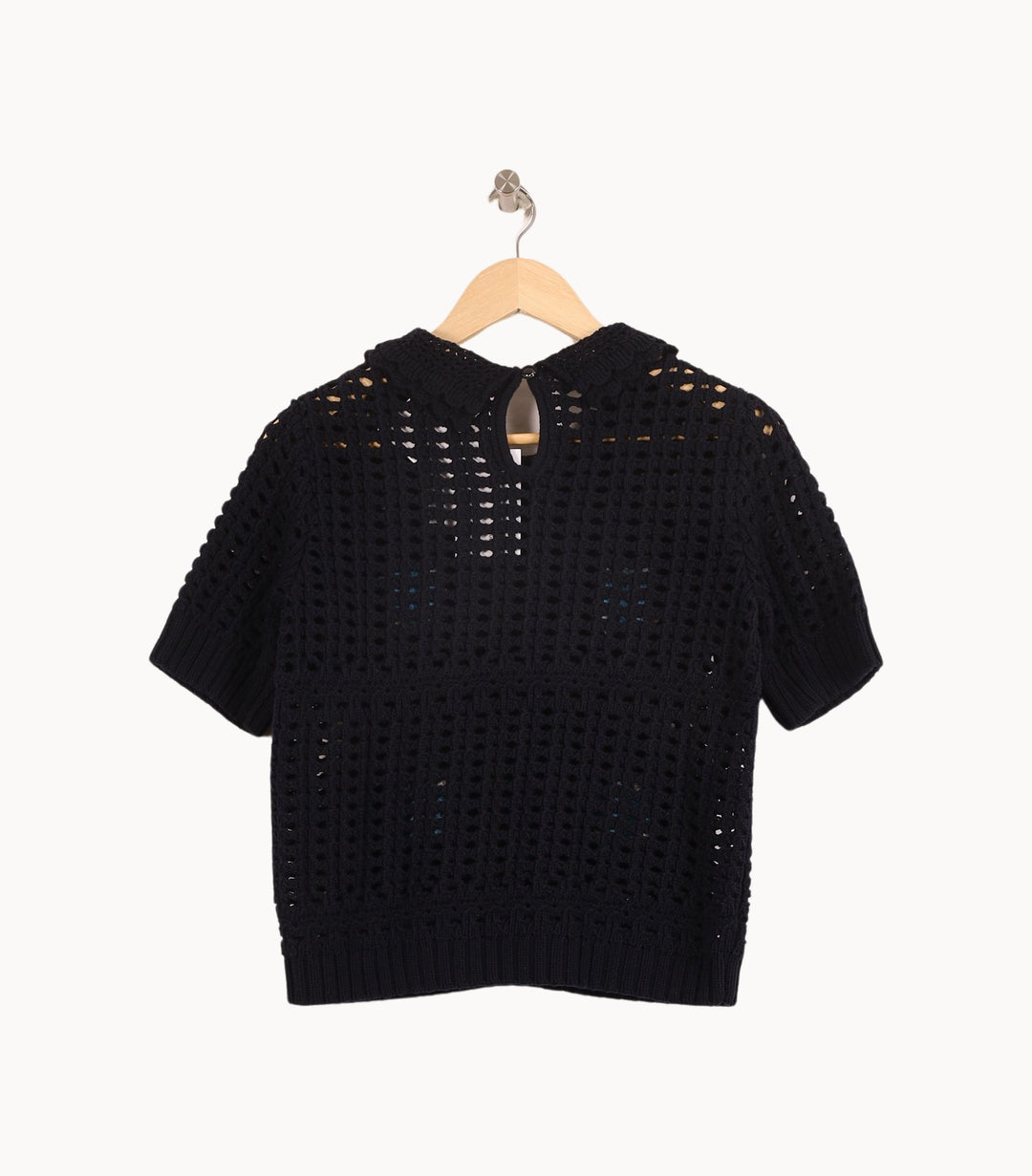 Pull Noir et Bleu - Taille M/38 de la marque Claudie Pierlot | PARAD57414 - Vendu par Paradigme - Image 4