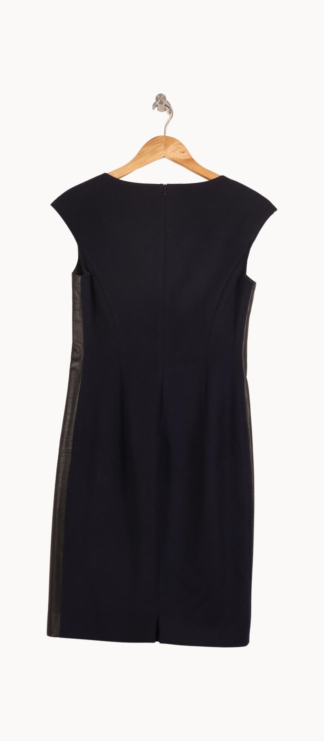 Robe Droite Bleue - Taille S/36 de la marque Max Mara | PARAD57416 - Vendu par Paradigme - Image 4