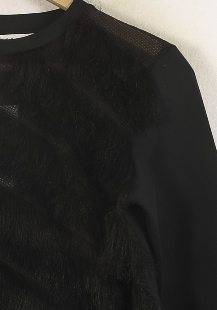 Sweat Noir - Taille S/36 de la marque Sandro | PARAD57482 - Vendu par Paradigme - Image 3