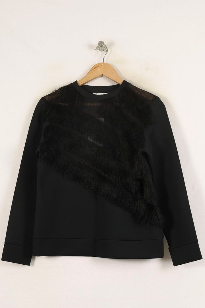 Sweat Noir - Taille S/36 de la marque Sandro | PARAD57482 - Vendu par Paradigme - Image 2