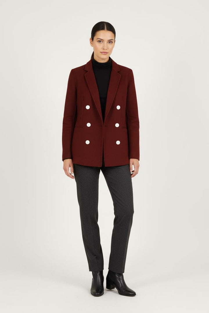Blazer Bordeaux - Taille XS/34 de la marque Sandro | PARAD57484 - Vendu par Paradigme - Image 1