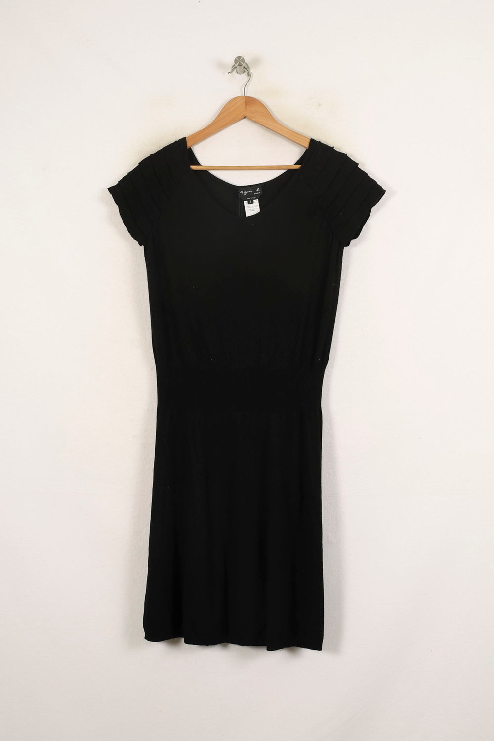 Robe Midi Noire - Taille L/40 de la marque Agnès b. | PARAD57501 - Vendu par Paradigme - Image 2