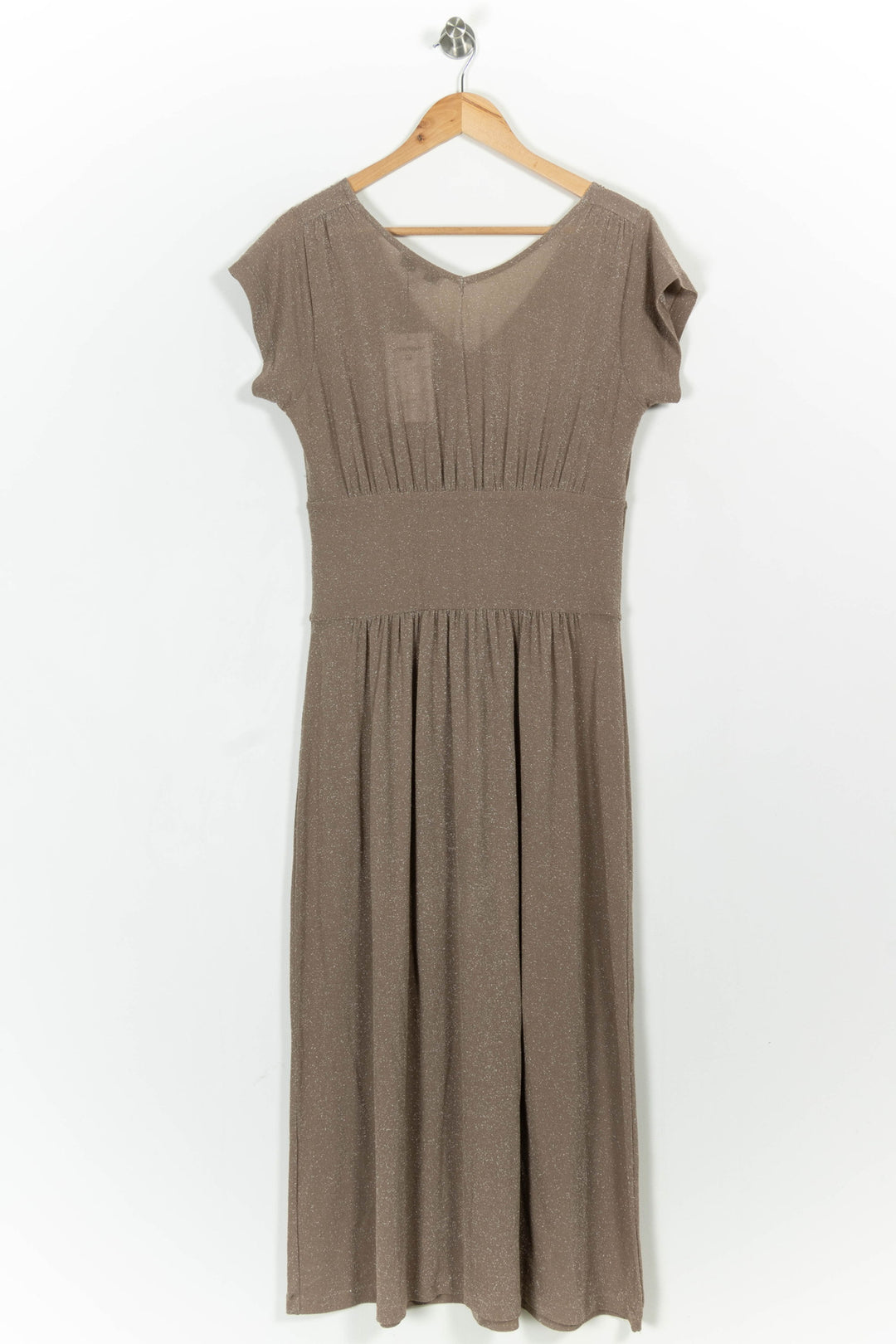 Robe Longue Beige - Taille L/40 de la marque Agnès b. | PARAD57504 - Vendu par Paradigme - Image 4