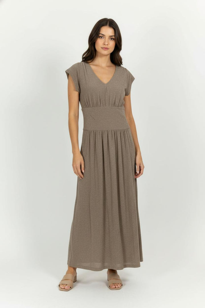 Robe Longue Beige - Taille L/40 de la marque Agnès b. | PARAD57504 - Vendu par Paradigme - Image 1
