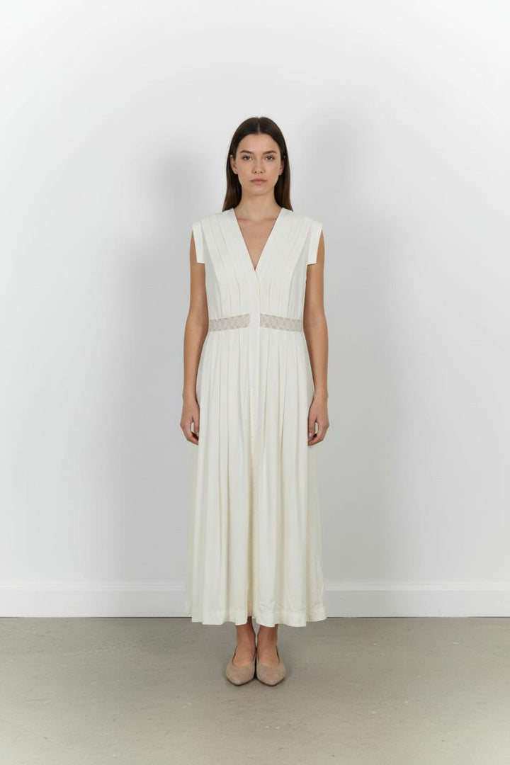 Robe Longue Blanche - Taille M/38 de la marque Maison Lemoine | PARAD57525 - Vendu par Paradigme - Image 1