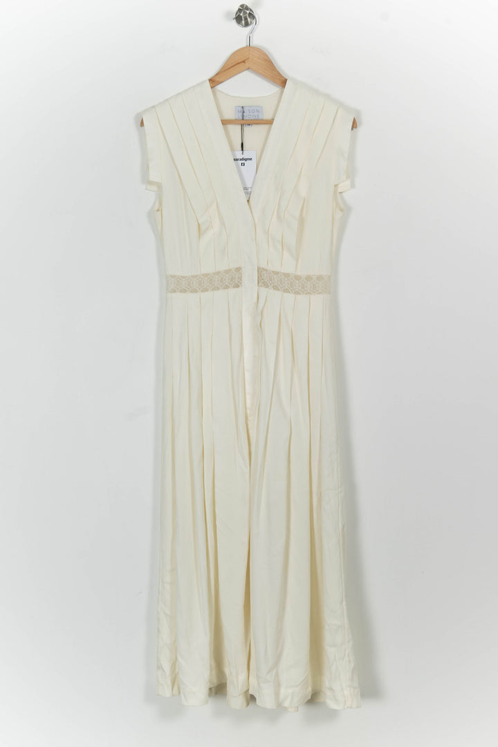 Robe Longue Blanche - Taille M/38 de la marque Maison Lemoine | PARAD57525 - Vendu par Paradigme - Image 2