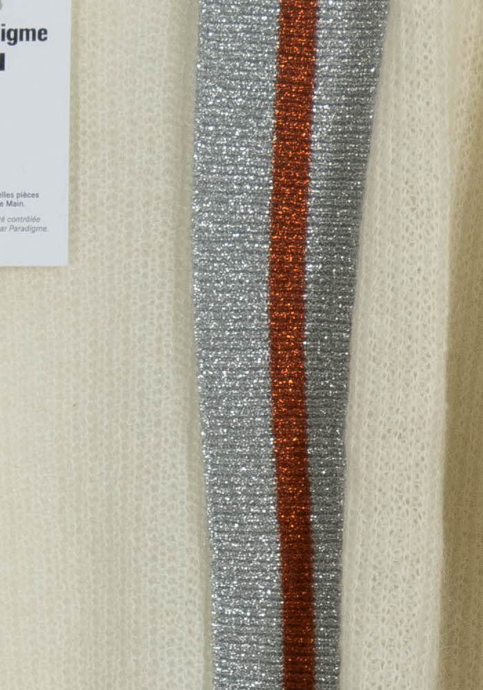 Cardigan Blanc argenté et marron - Taille S/36 de la marque Essentiel Antwerp | PARAD57529 - Vendu par Paradigme - Image 3