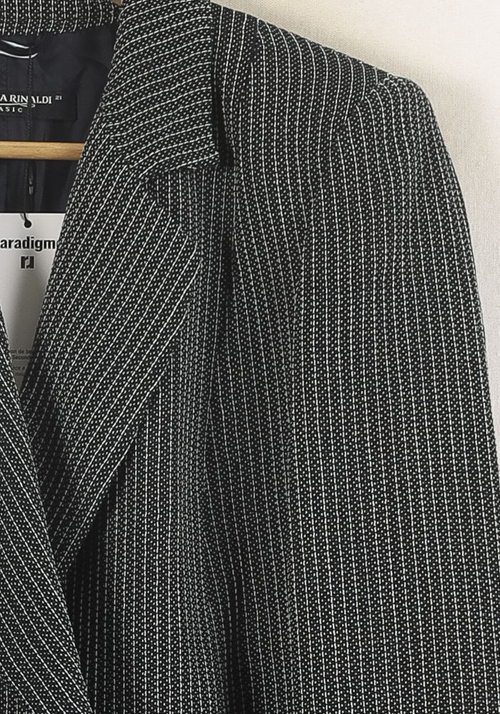 Veste Noire et Blanche - Taille XL/42 de la marque Marina Rinaldi | PARAD57536 - Vendu par Paradigme - Image 3