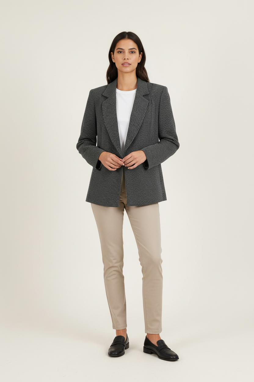 Veste Noire et Blanche - Taille XL/42 de la marque Marina Rinaldi | PARAD57536 - Vendu par Paradigme - Image 1
