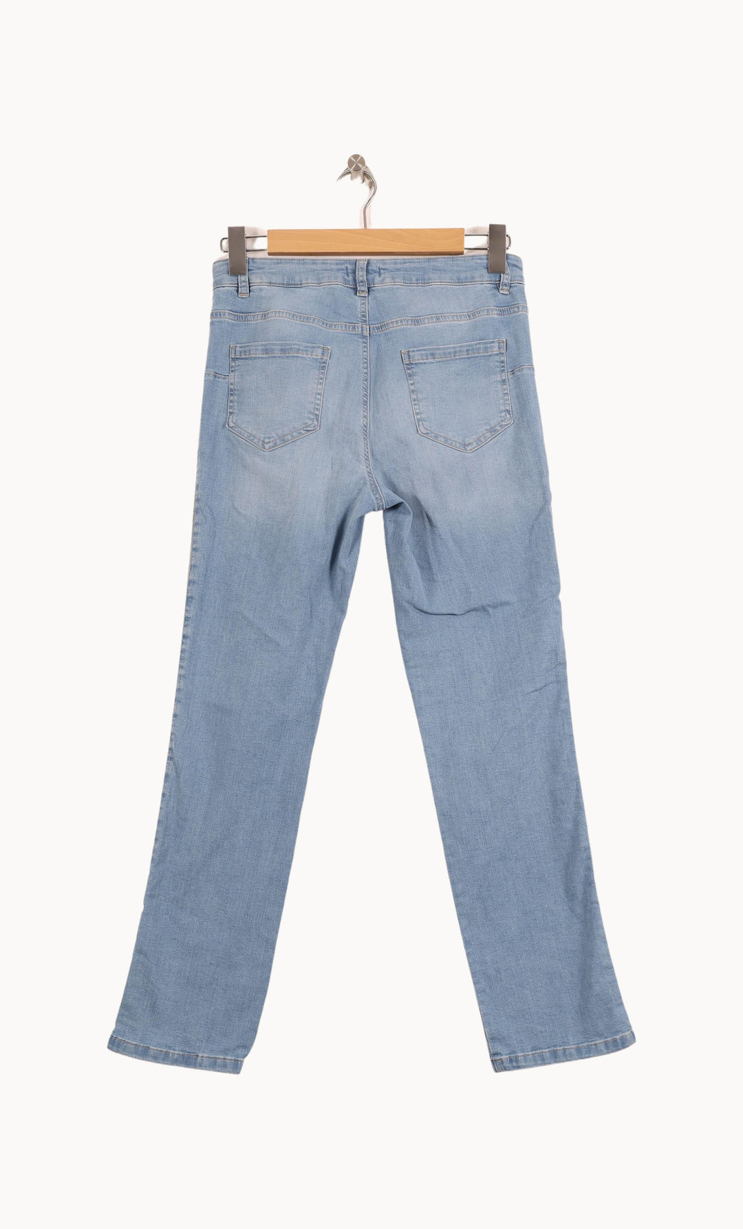 Jean Droit Bleu Clair - Taille L/40 de la marque Caroll | PARAD57537 - Vendu par Paradigme - Image 4