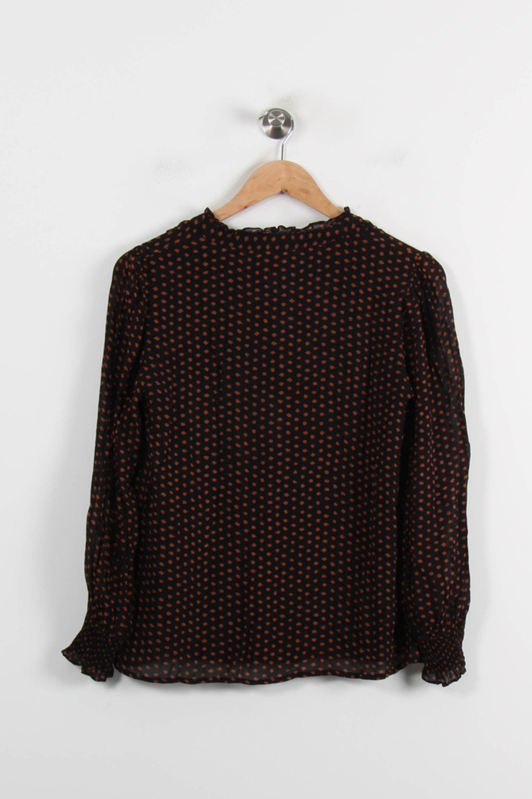 Blouse Noire et Marron - Taille XS/34 de la marque Maison 123 | PARAD57552 - Vendu par Paradigme - Image 4