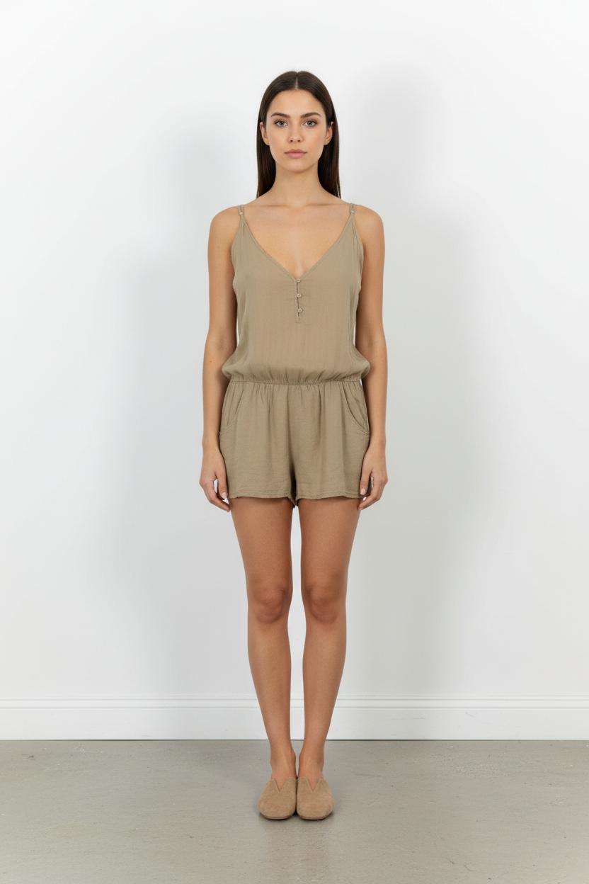 Robe Débardeur Beige - Taille M/38 de la marque American Vintage | PARAD57564 - Vendu par Paradigme - Image 1