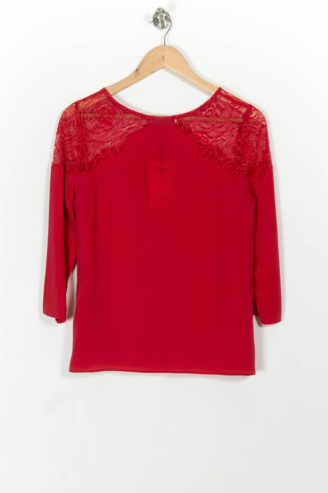 Blouse Rouge - Taille M/38 de la marque Sandro | PARAD57567 - Vendu par Paradigme - Image 4