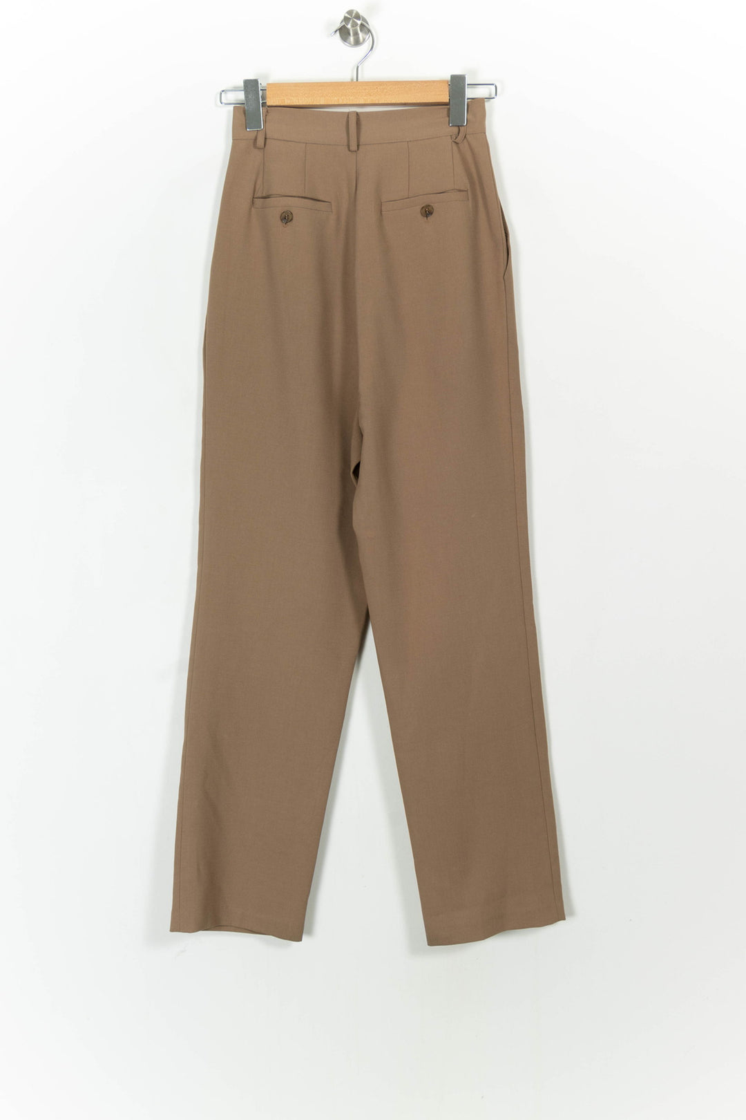 Pantalon Marron - Taille XS/34 de la marque The Frankie Shop | PARAD57585 - Vendu par Paradigme - Image 4