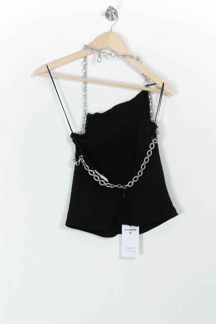 Top Asymétrique Noir - Taille XS/34 de la marque ba&sh | PARAD57587 - Vendu par Paradigme - Image 4