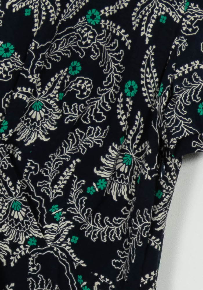 Robe Portefeuille Noire et Verte - Taille L/40 de la marque Claudie Pierlot | PARAD57598 - Vendu par Paradigme - Image 3