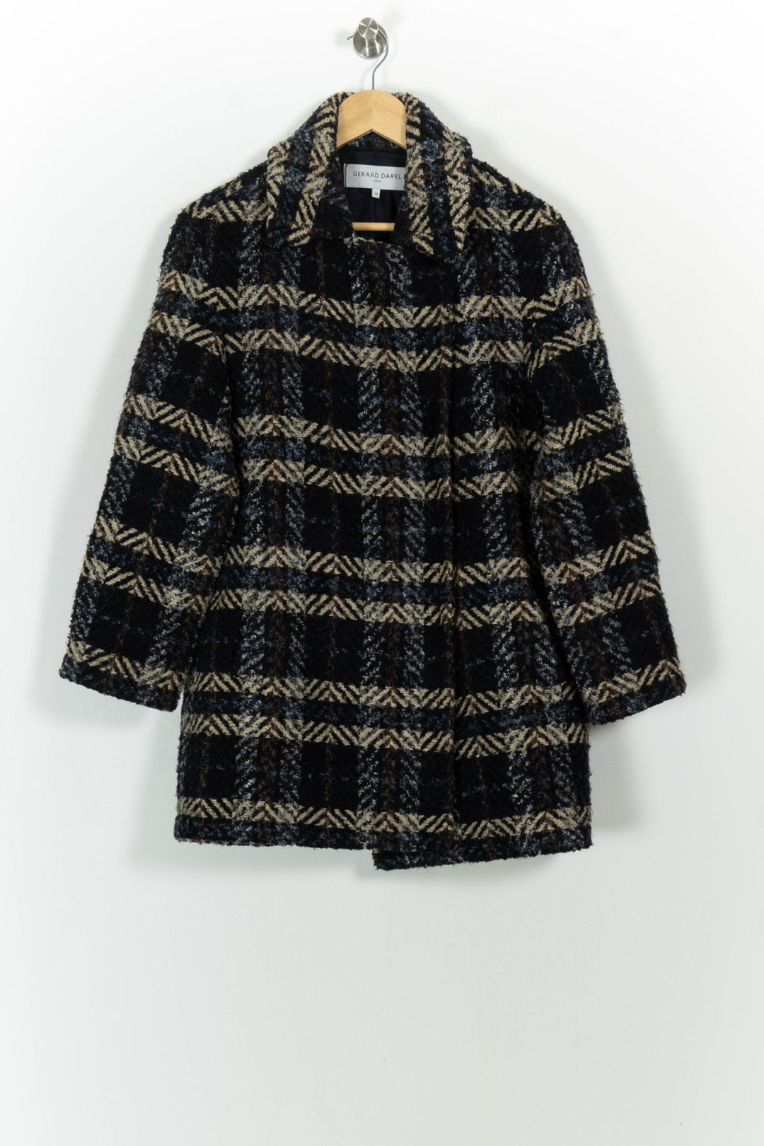 Manteau Noir et Beige - Taille S/36 de la marque Gerard Darel | PARAD57601 - Vendu par Paradigme - Image 2