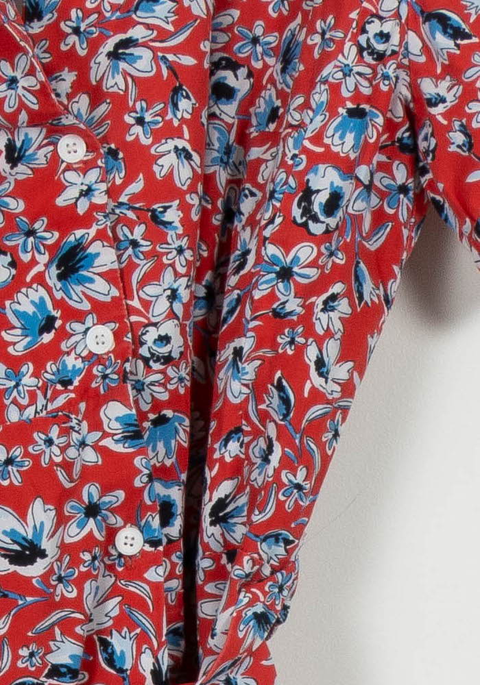 Robe Midi Rouge et Bleue - Taille S/36 de la marque Claudie Pierlot | PARAD57605 - Vendu par Paradigme - Image 3
