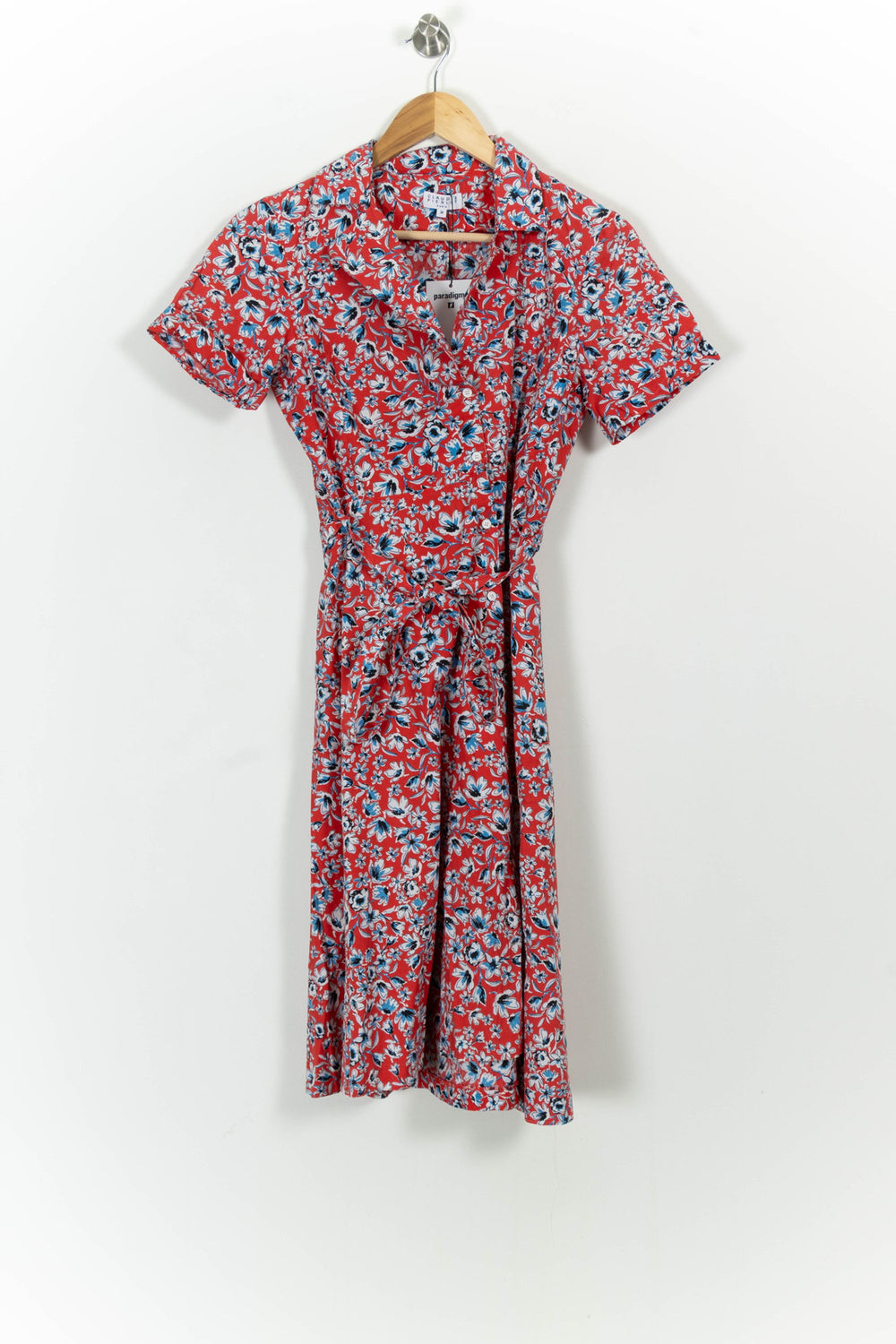 Robe Midi Rouge et Bleue - Taille S/36 de la marque Claudie Pierlot | PARAD57605 - Vendu par Paradigme - Image 2