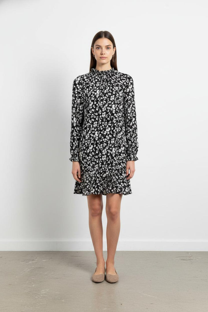 Robe Fleurie Noire et Blanche - Taille S/36 de la marque Comptoir des Cotonniers | PARAD57612 - Vendu par Paradigme - Image 1