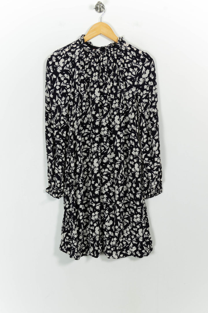 Robe Fleurie Noire et Blanche - Taille S/36 de la marque Comptoir des Cotonniers | PARAD57612 - Vendu par Paradigme - Image 2