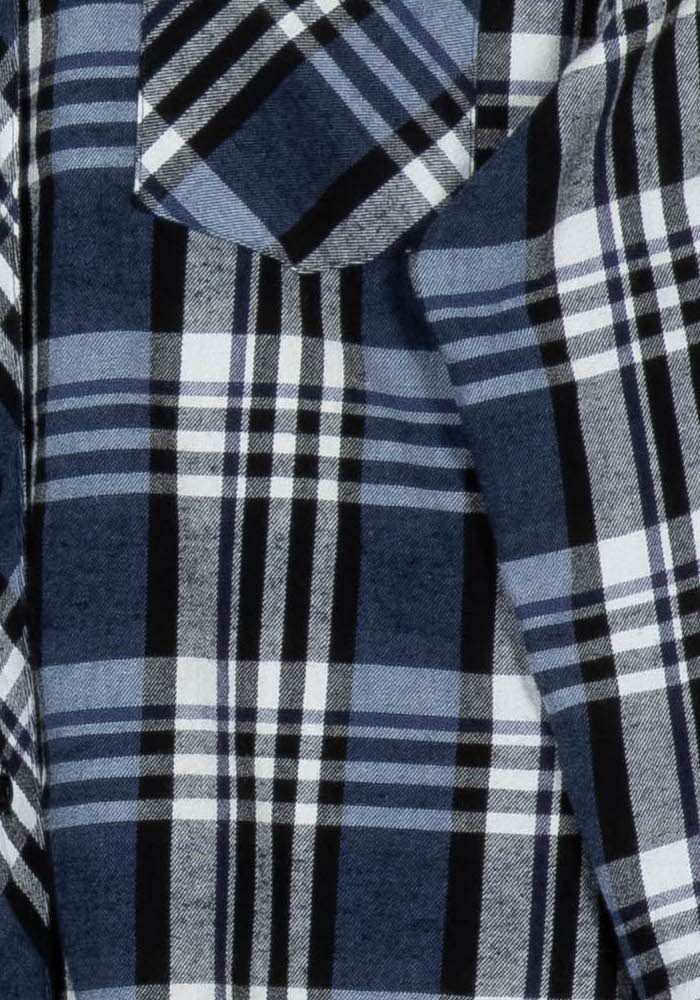 Chemise À Carreaux Bleue et Blanche - Taille M/38 de la marque Maje | PARAD57617 - Vendu par Paradigme - Image 3