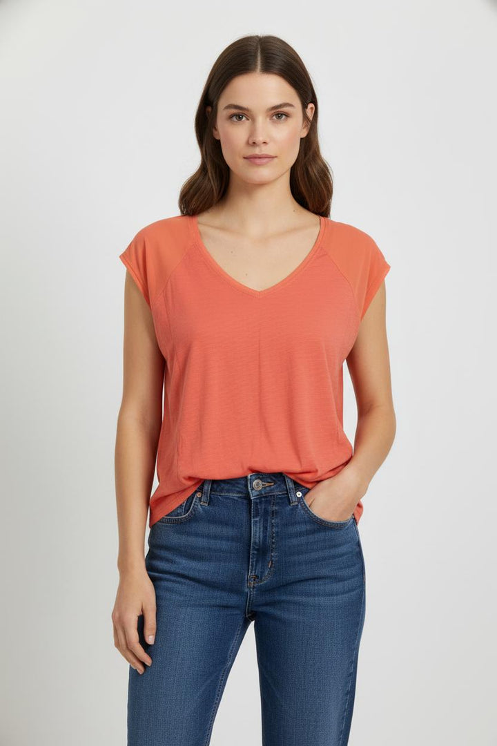 T-shirt Orange - Taille S/36 de la marque Comptoir des Cotonniers | PARAD57620 - Vendu par Paradigme - Image 1