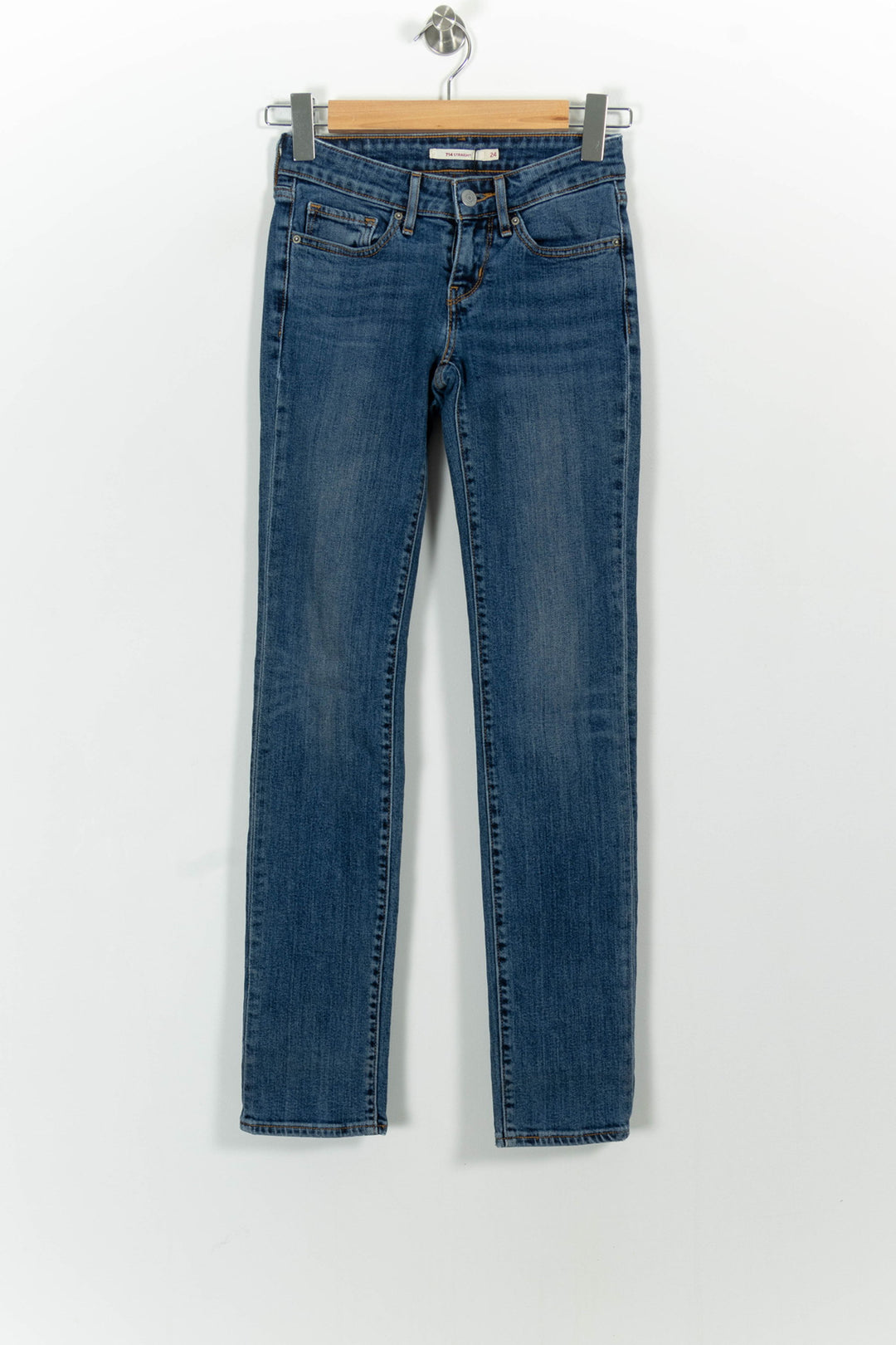 Jean Droit Bleu - Taille XS/34 de la marque Levi's | PARAD57625 - Vendu par Paradigme - Image 2