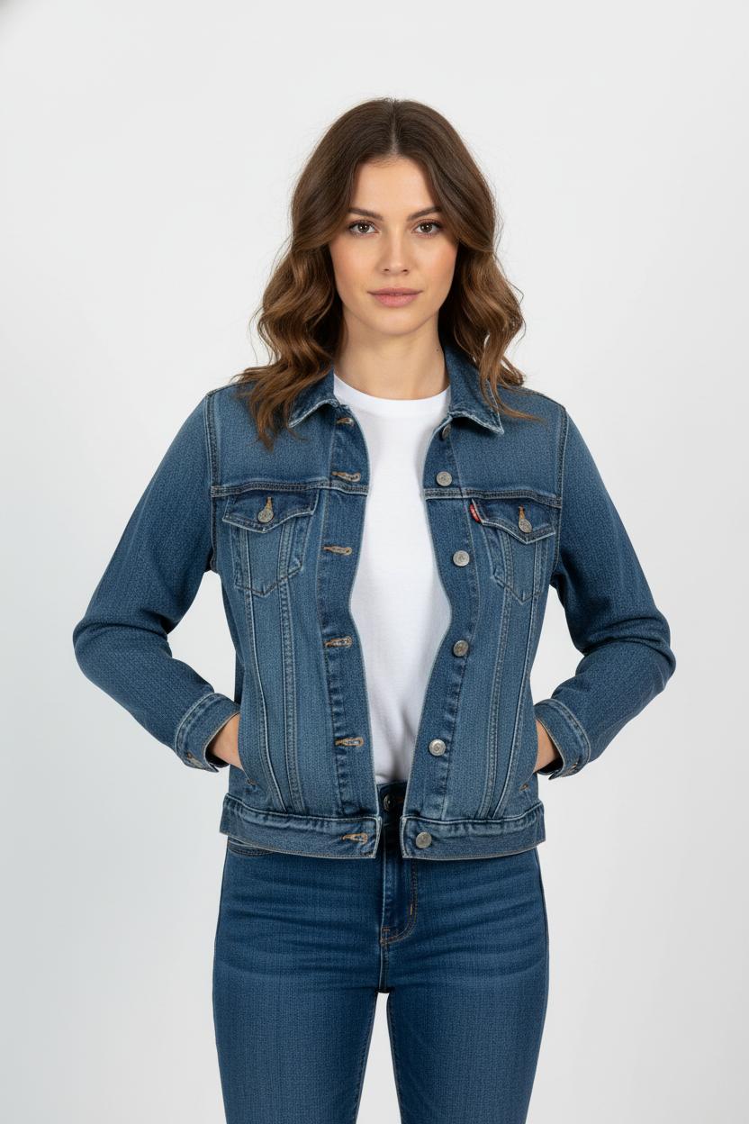Veste en jean bleue - Taille XS/34 de la marque Levi's | PARAD57629 - Vendu par Paradigme - Image 1