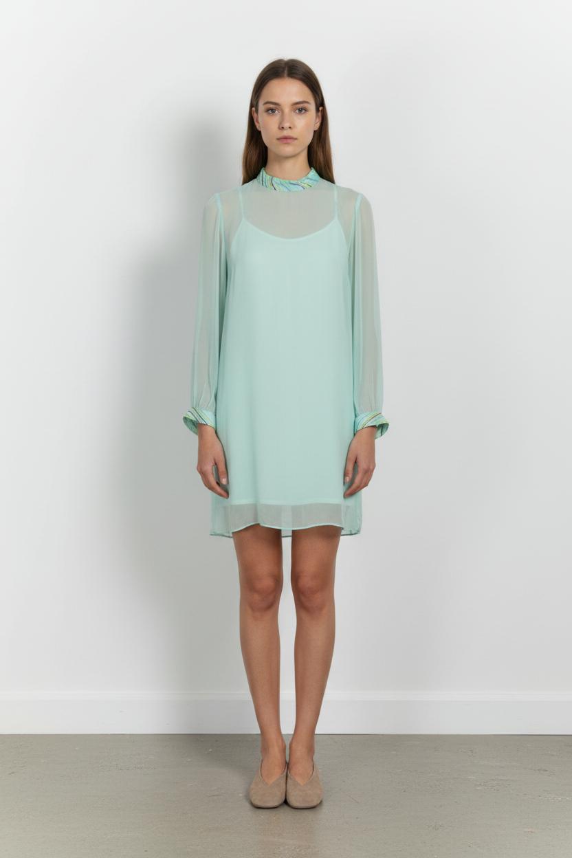 Robe Fluide Verte - Taille M/38 de la marque Tara Jarmon | PARAD57646 - Vendu par Paradigme - Image 1