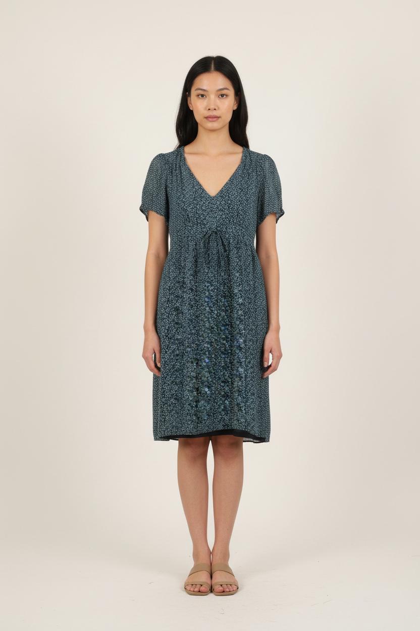 Robe Fleurie Bleue - Taille XL/42 de la marque Caroll | PARAD57658 - Vendu par Paradigme - Image 1