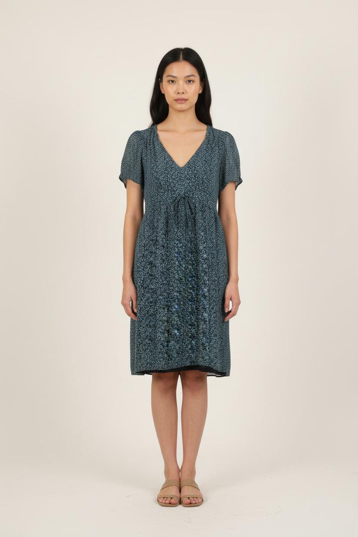 Robe Fleurie Bleue - Taille XL/42 de la marque Caroll | PARAD57658 - Vendu par Paradigme - Image 1
