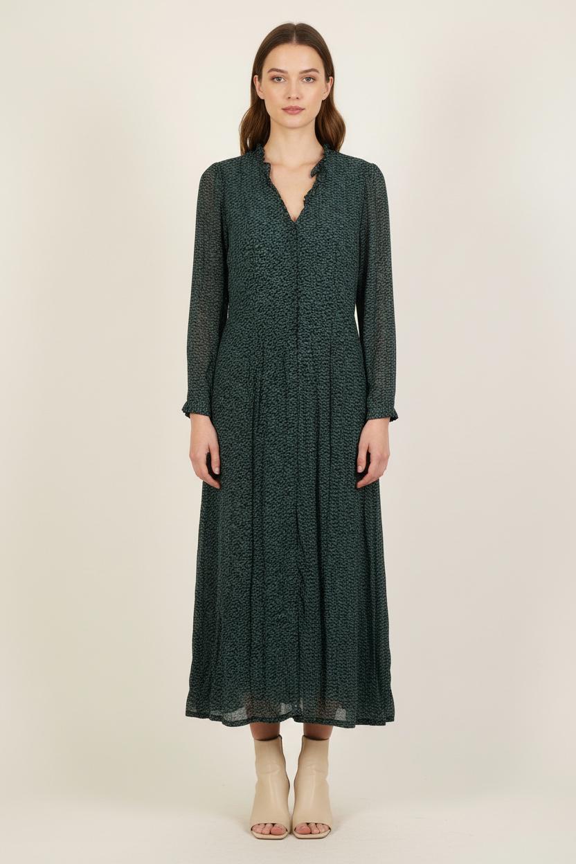 Robe Midi Verte et Noire - Taille S/36 de la marque Karl Marc John | PARAD57659 - Vendu par Paradigme - Image 1